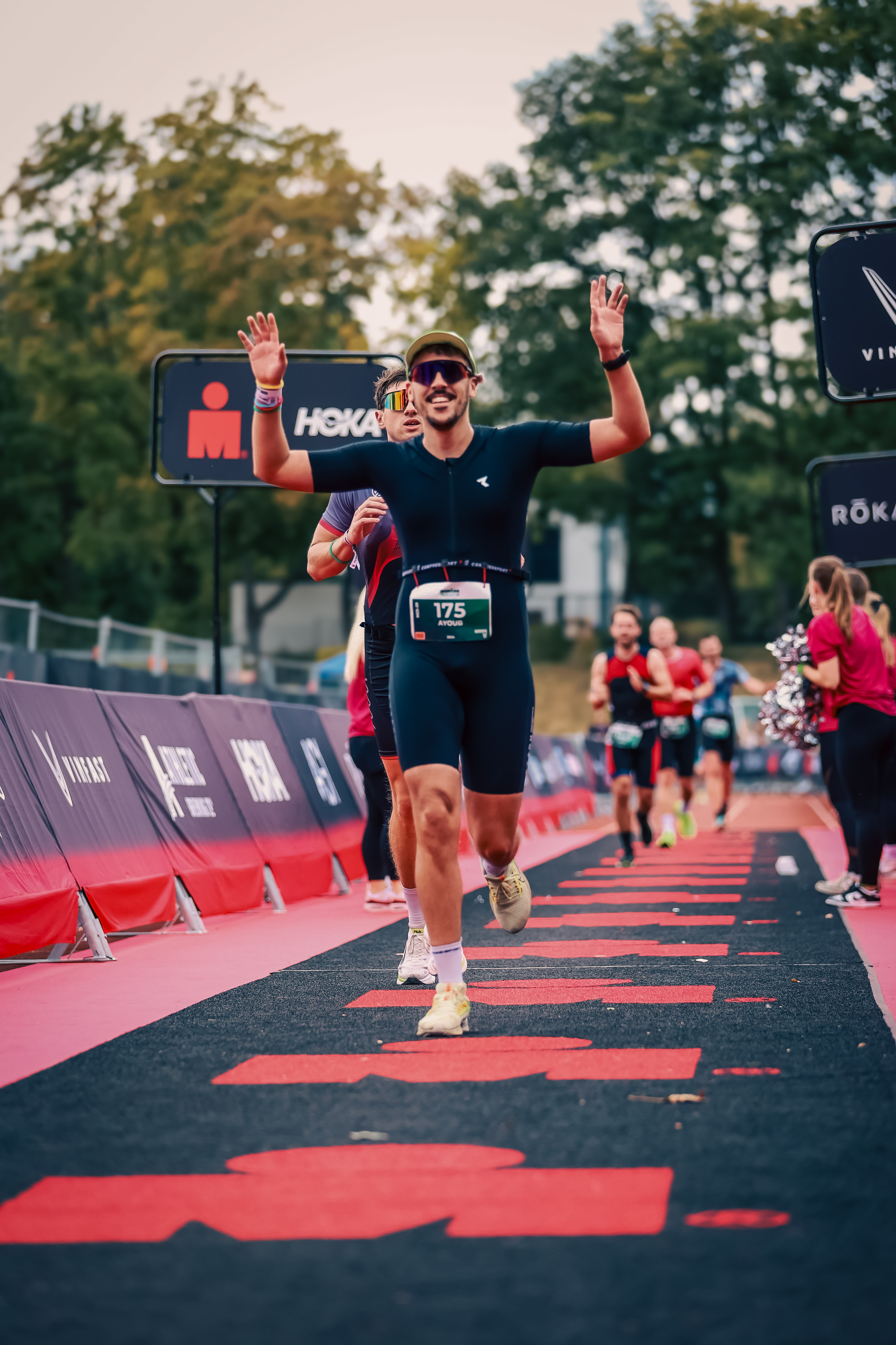 Ayoub training for triathlon